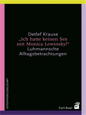cover image of Ich hatte keinen Sex mit Monica Lewinsky!